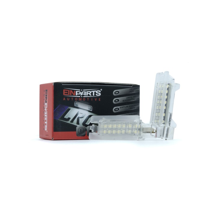 Lampa LED placuta de inmatriculare, Einparts, 14 LED-uri, Omologata, 6000K