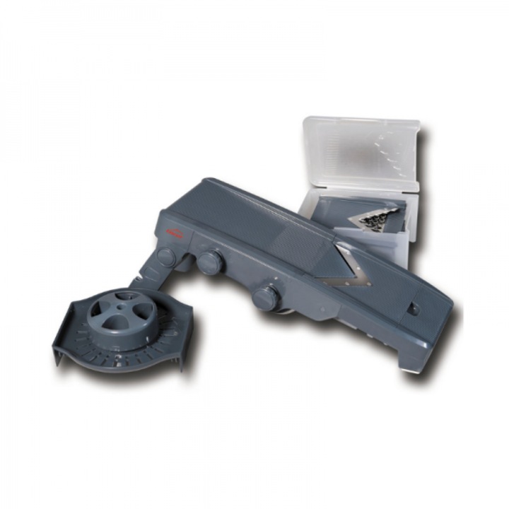 Razatoare tip mandolina in V cu 5 lame si storcator, 33.5x13 cm