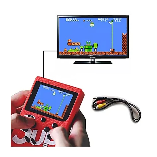 Consola de joc, 400 de jocuri, 2.4 inch, retro, HD, Rosu