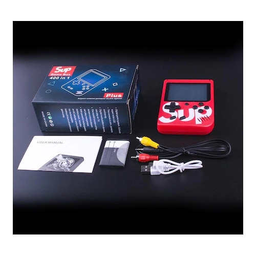 Consola de joc, 400 de jocuri, 2.4 inch, retro, HD, Rosu