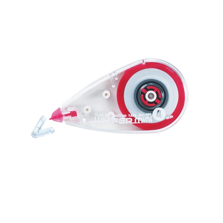 Banda corectoare, Plus, 4.2mm x 7m, Transparent/Rosu