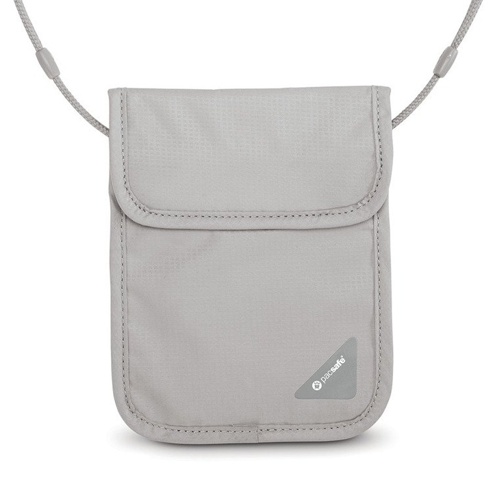 Дамски портфейл Pacsafe, полиестер, 60г, 17.5x13