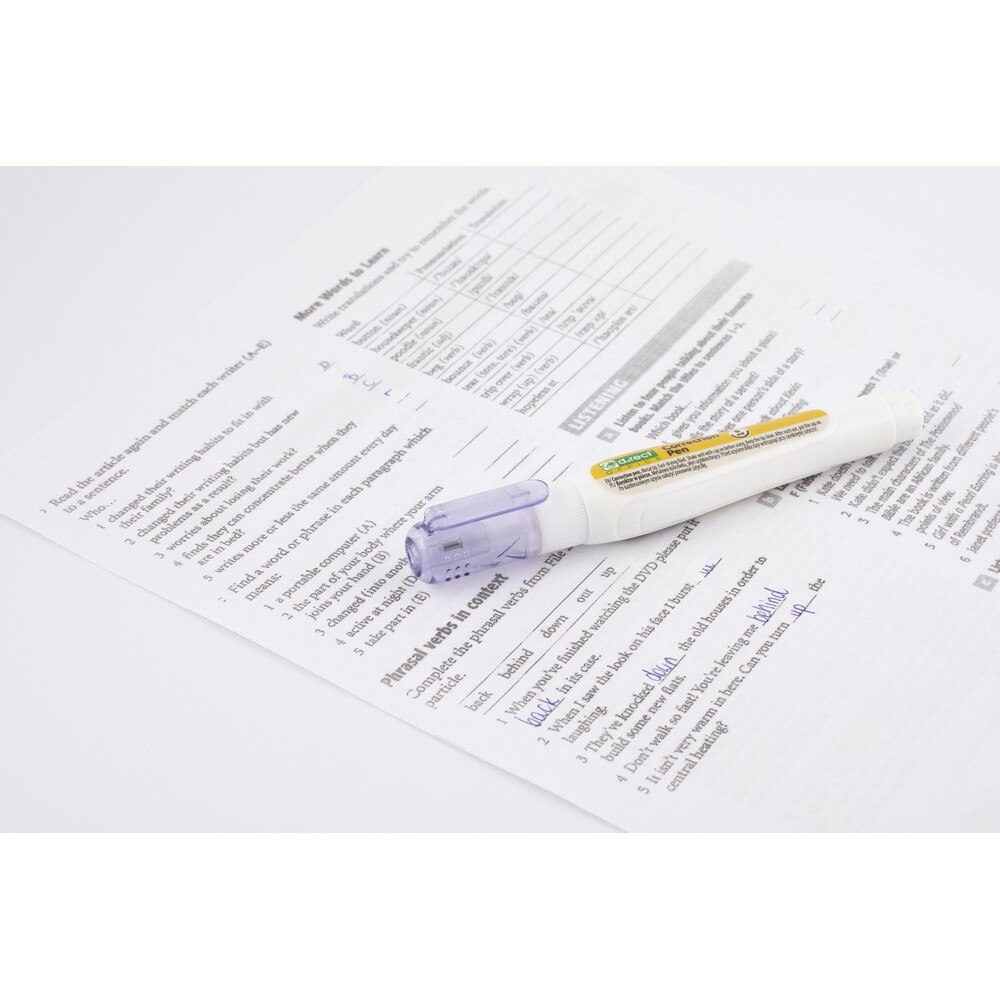 Set 24 corectoare tip pix, D.Rect, 8ml, Alb - eMAG.ro