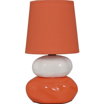 Veioza Omar orange KL 0502 Klausen, corp portocaliu si alb, abajur portocaliu, 1x40W Veioza Omar orange KL 0502 Klausen, corp portocaliu si alb, abajur portocaliu, 1x40W