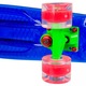 Penny board WORKER Transpy 400 22'' cu roti iluminate, albastru