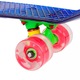 Penny board WORKER Transpy 400 22'' cu roti iluminate, albastru