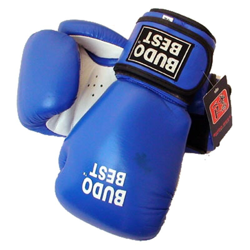 Manusi de box Bicolore * Albastru/Alb * 12 oz * Piele Naturala