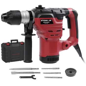Ciocan rotopercutor Steinhaus, PRO-RH1500, 1500W, 880 RPM, 5.5J, Mandrina SDS-Plus, 3 Functii, Kitbox + Accesorii Ciocan rotopercutor Steinhaus, PRO-RH1500, 1500W, 880 RPM, 5.5J, Mandrina SDS-Plus, 3 Functii, Kitbox + Accesorii