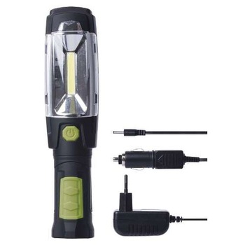 Lanterna de lucru cu acumulator 3.6V/2500 mAh, bec 3 W COB LED + 6× LED 5 mm cu magnet, EMOS Lanterna de lucru cu acumulator 3.6V/2500 mAh, bec 3 W COB LED + 6× LED 5 mm cu magnet, EMOS