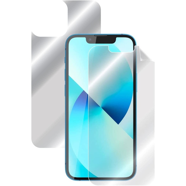 Első és hátsó védőfólia iPhone 13 Minihez, Regenerálható, Karcmentes, Ujjlenyomat mentes, Teljes burkolat