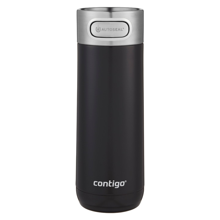 Термос, Contigo Luxe 470мл, Неръждаема стомана, Черен