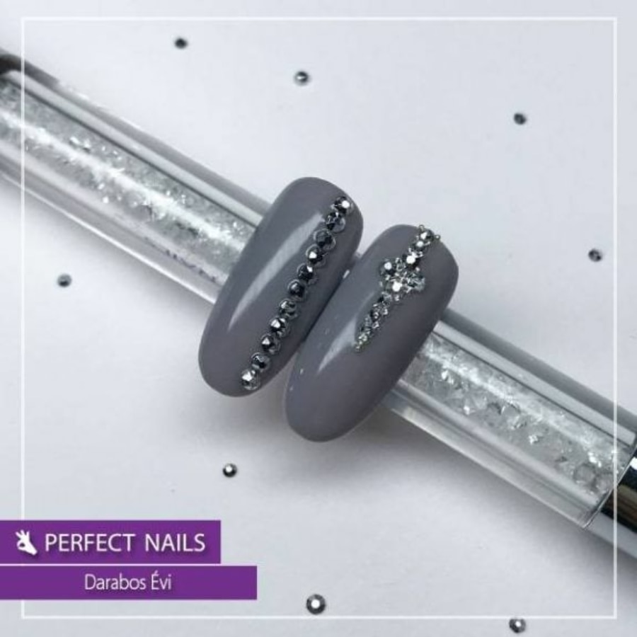 Set 100 x Decoratiune unghii, Perfect Nails, Argintiu eMAG.ro