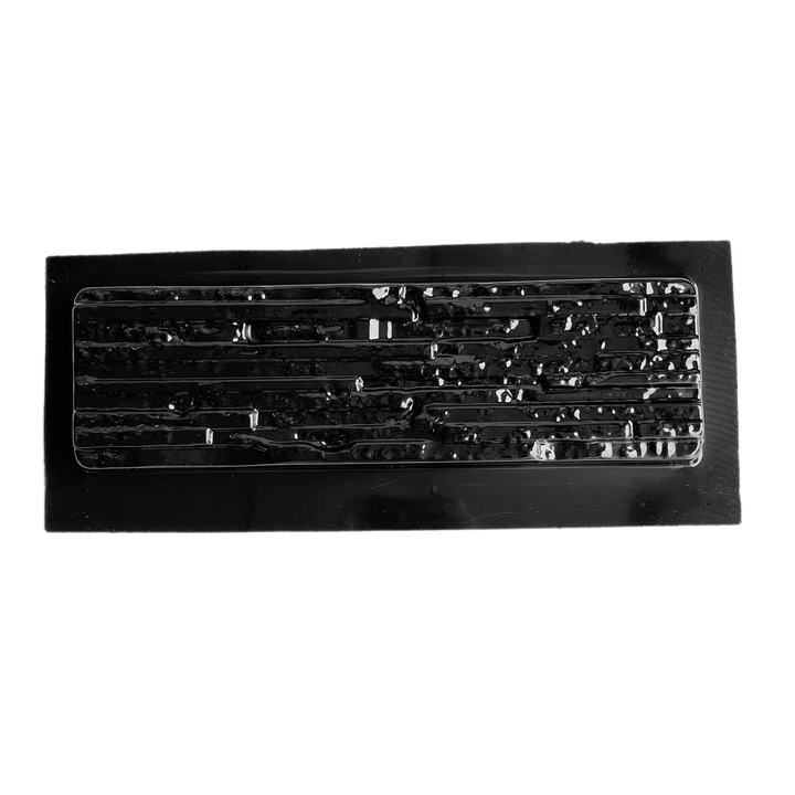 Matrita piatra decorativa, model Piatra, plastic ABS, negru, 47x15cm