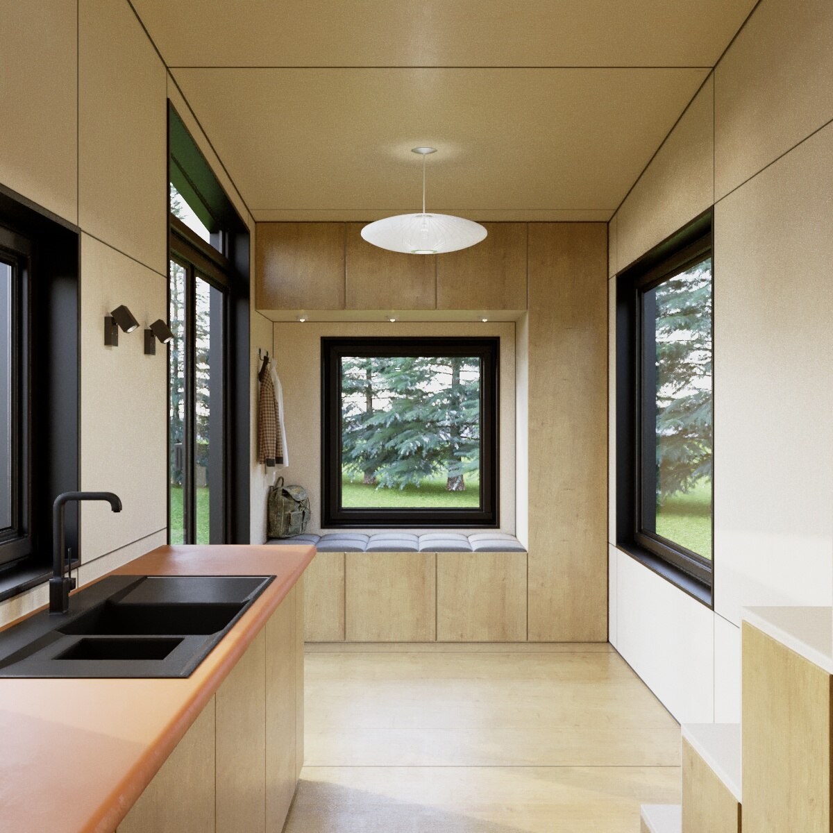 Avans casa mobila Model Tiny, Nomadic Homes, 1 camera, 1 baie, supr ...