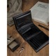 Portofel barbati, piele naturala, ROVICKY Flynn, protectie RFID, negru
