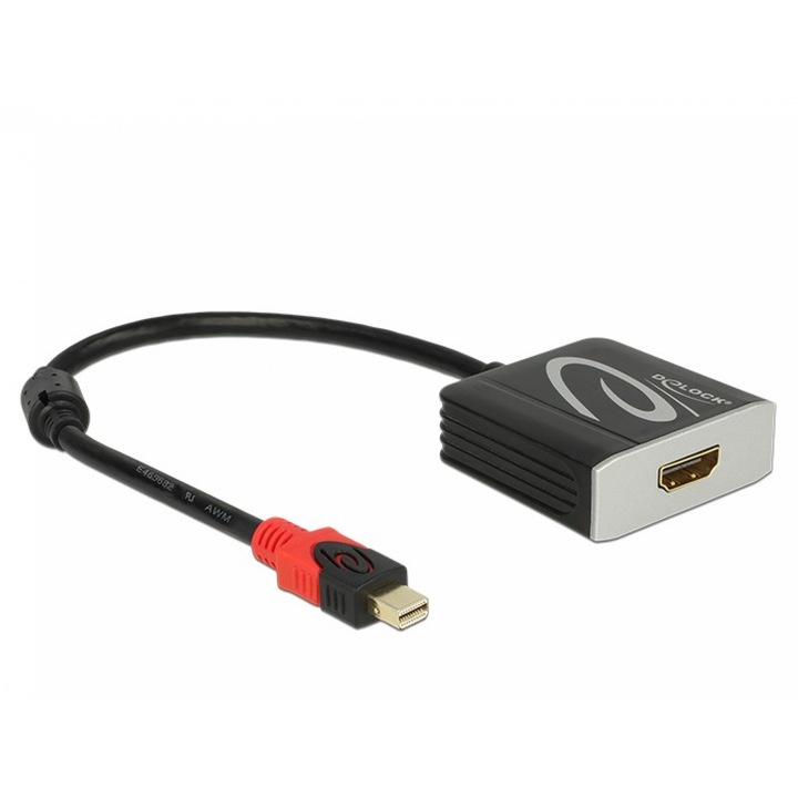 Adapter mini Displayport 1.2 HDMI TM 4K 60 Hz Active, Delock 62735
