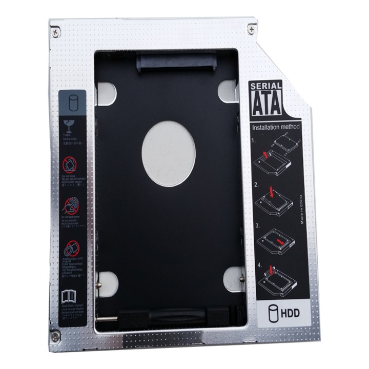 HDD Адаптер HOPE R, Caddy HDD / SSD, За оптични устройства, Дебелина 9,5 мм