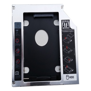 Adaptor HDD Caddy HDD/SSD, pentru unitati optice de grosime 12.7 mm, HOPE R Adaptor HDD Caddy HDD/SSD, pentru unitati optice de grosime 12.7 mm, HOPE R