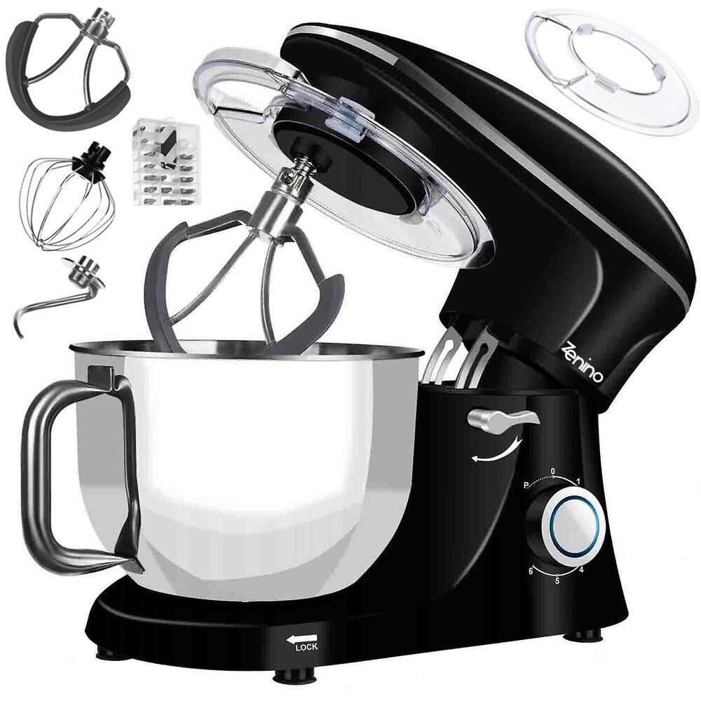 Robot de Bucatarie Planetar Zenino - 2200 W, Bol Inox 6.2 L, 6 Trepte ...