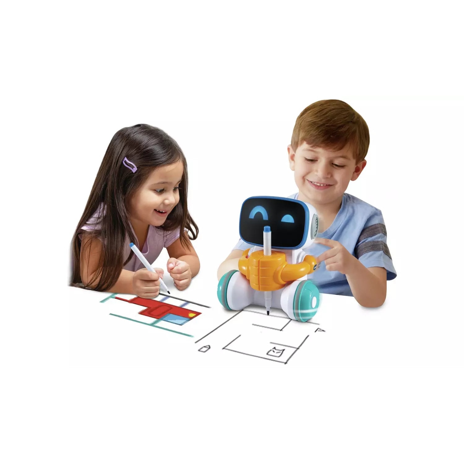 Интерактивна играчка, Vtech, Умният робот за рисуване, 30 х 25 см - eMAG.bg