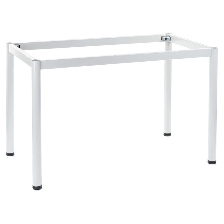 Cadru pentru masa, pentru restaurante, hotel si birou, Metal, 116x66x72,5 cm, Alb