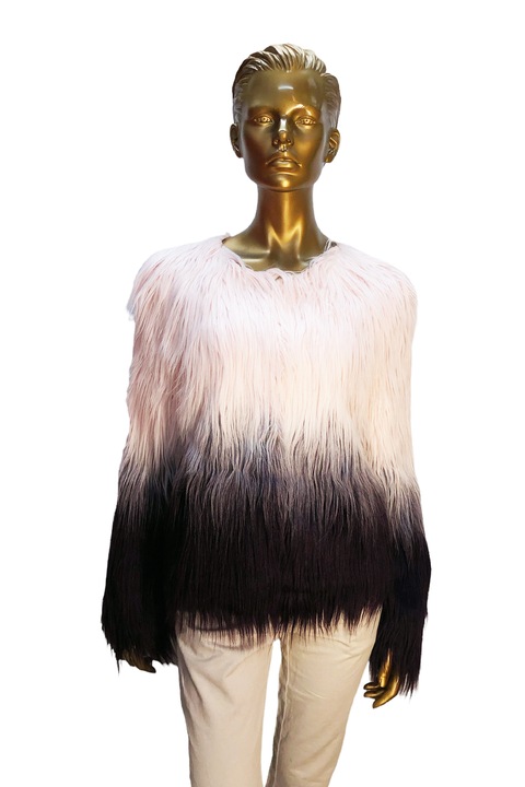 Barneys originals női kabát 0003818 10-208, Műbőr, Ombre típusú, Rózsaszín-fekete, 44/XL