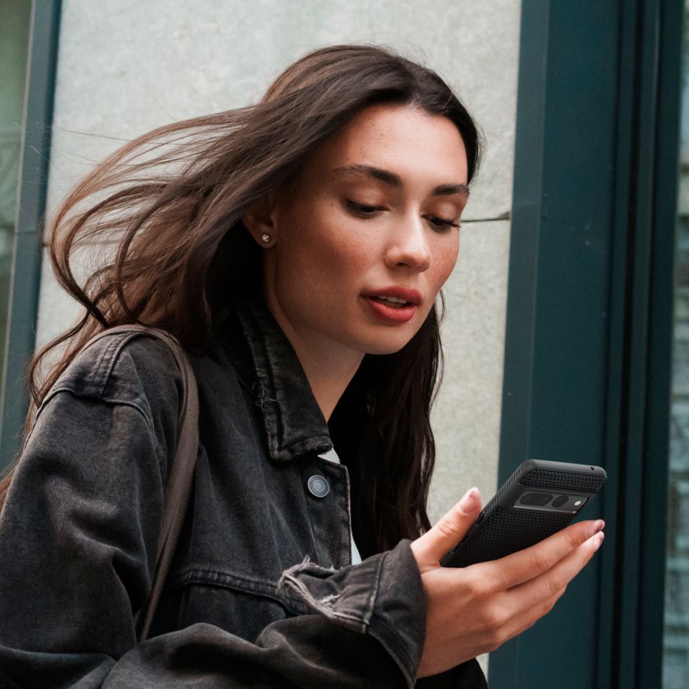 Калъф Spigen Liquid Air за Google Pixel 7 Pro, Matte Black eMAG.bg
