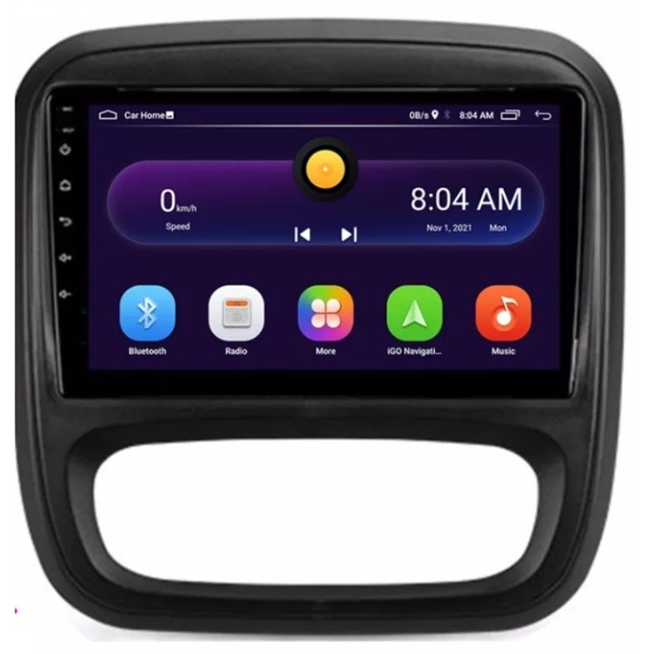 Multimedia cu navigatie, Pentru Opel Vivaro, 2014 - 2018, Android, Negru