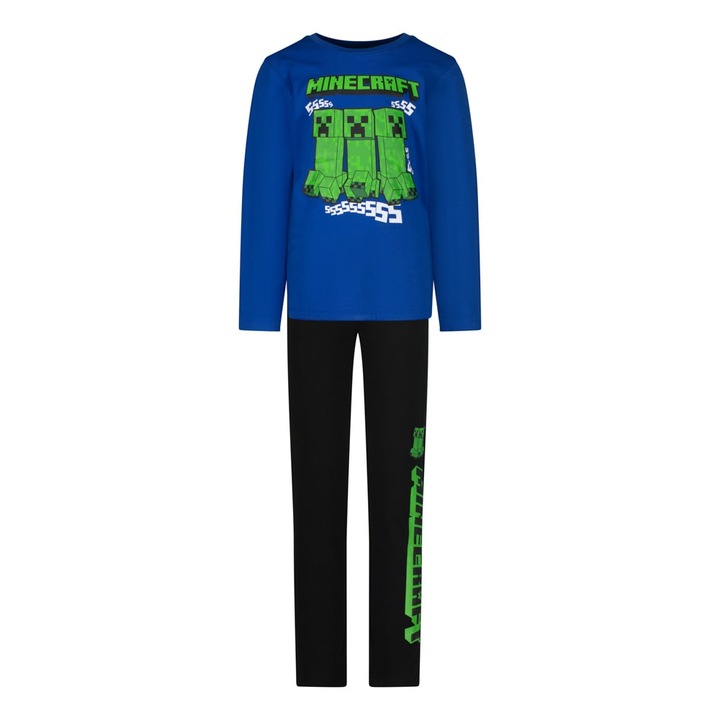 Детска пижама Minecraft Creepers Blue Trio, Многоцветен