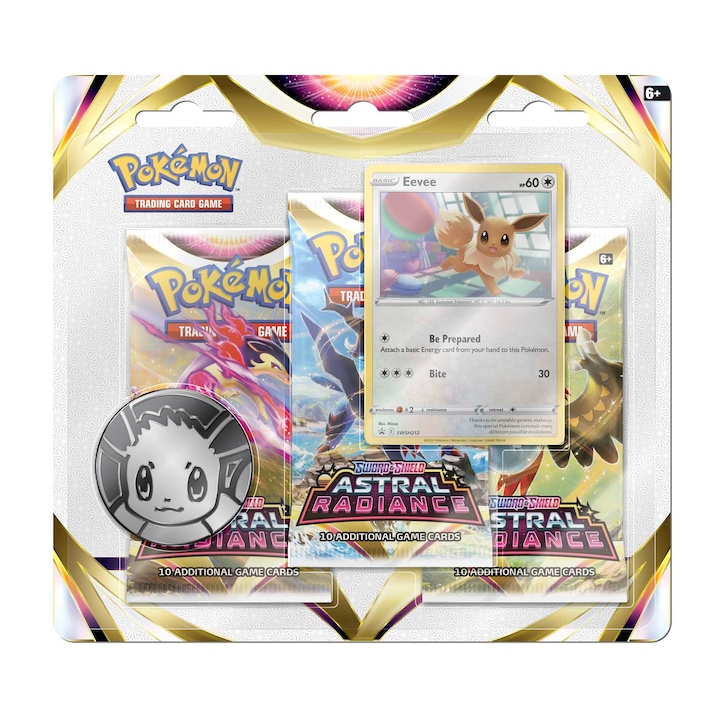 31 db kártyakészlet Pokémon TCG: Sword & Shield – Astral Radiance 3 Sleeved Booster
