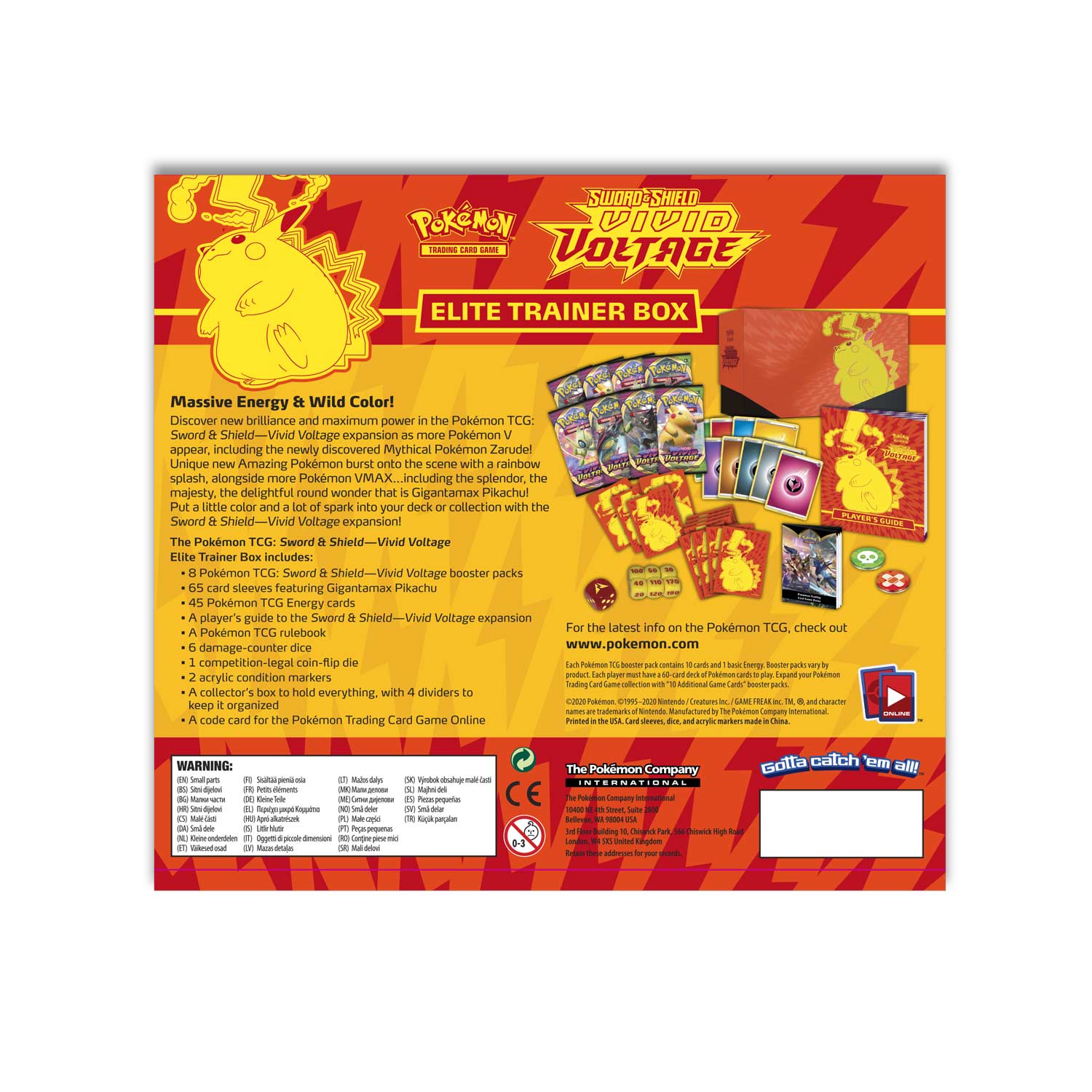 Set cartonase Pokémon TCG: Sword & Shield Vivid Voltage - Elite