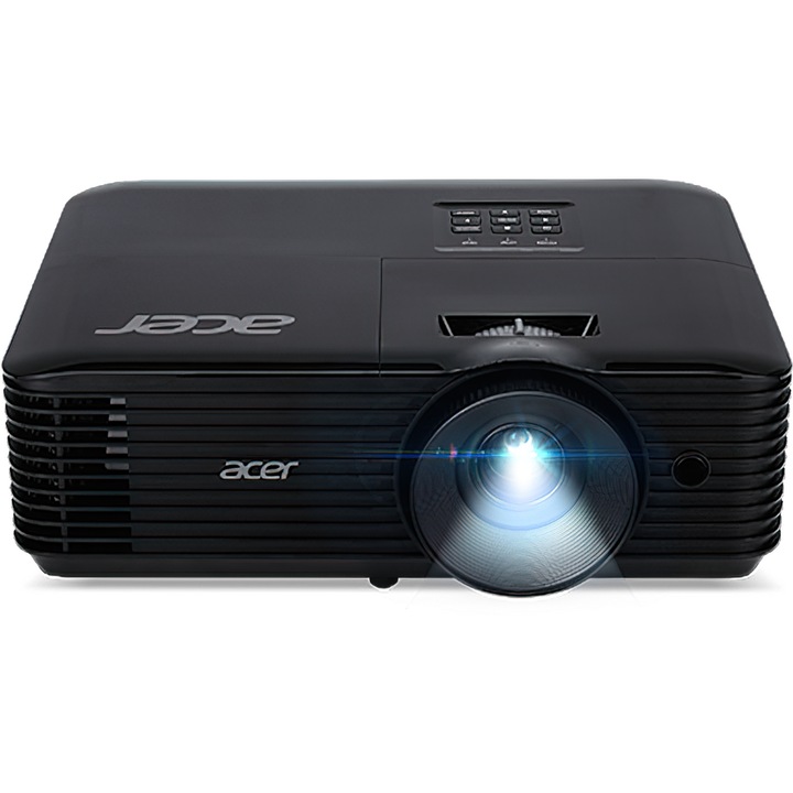 Видеопроектор Acer X1328WH, HD, DLP, 4500 лумена, Черен