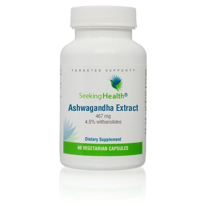 Extract de Ashwagandha, Adaptogen, Seeking Health, 60 Capsule Vegetale