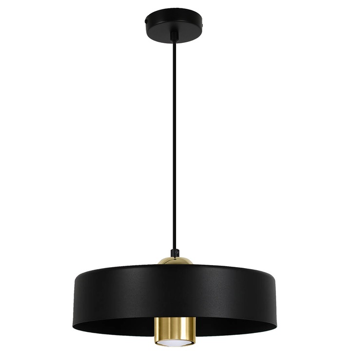 Függőlámpa, Lampex, Massimo Loft fém Fekete arany