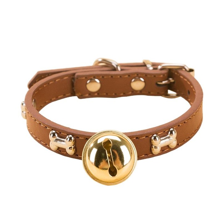 Fényvisszaverő gallér, NAUGHTYTRIBE, poliuretán, M, barna