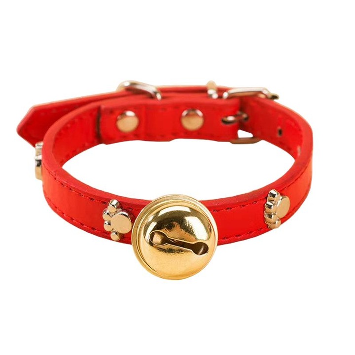 Fényvisszaverő gallér, NAUGHTYTRIBE, poliuretán, XL, piros