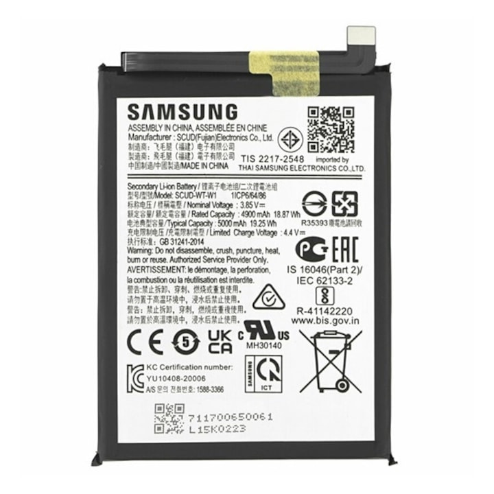 Samsung Galaxy A22 5G (SM-A226) Samsung akku 5000mah li-ion, EB-BA226ABY / GH81-20698A B, gigapack csomagolás