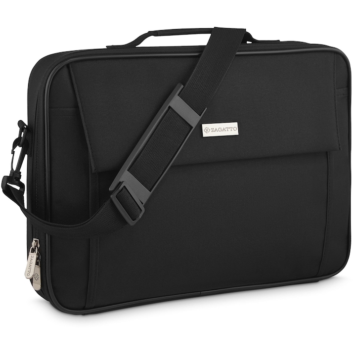 Чанта за лаптоп за през рамо Zagatto ZG639, 15.6, Черен