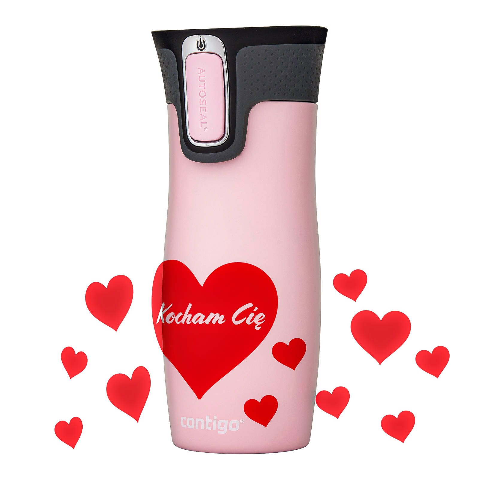 Термос Contigo, неръждаема стомана, 470 ml, многоцветен - eMAG.bg