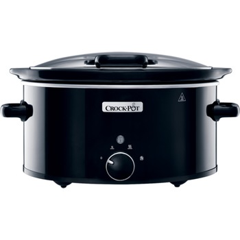 Slow Cooker Crock-Pot CSC031X-DIM, 5.7 L Manual, cu capac retractabil, 3 setari de gatit, Negru Slow Cooker Crock-Pot CSC031X-DIM, 5.7 L Manual, cu capac retractabil, 3 setari de gatit, Negru