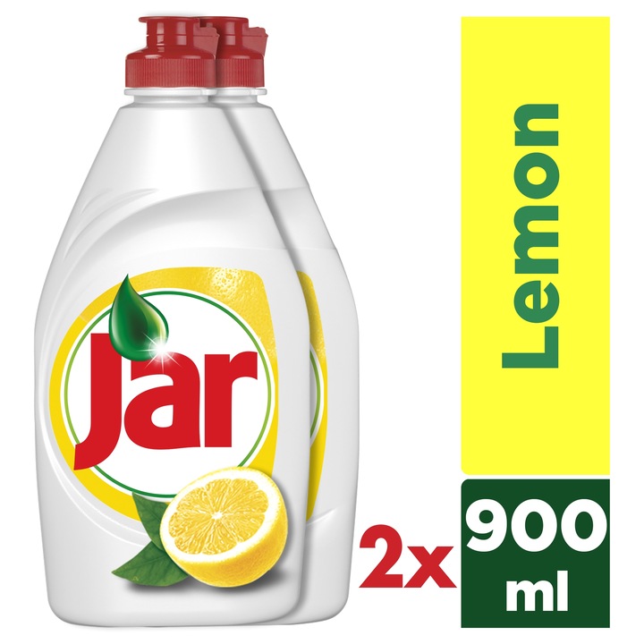 Jar Folyékony mosogatószer, Lemon, 2x 900 ml