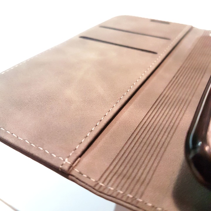 Husa tip carte pentru Xiaomi Mi9 SE, Visko Case Grey