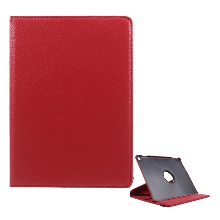 Huawei MediaPad M3 Lite 10 WIFI / MediaPad M3 Lite 10 LTE Gigapack tok álló, bőr hatású (flip, asztali tartó funkció, 360°-ban forgatható) piros