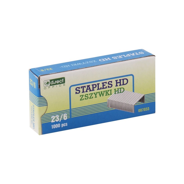 Set 10 pachete capse, D.Rect, 1000 capse, 23/6, Argintiu