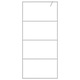 vidaXL Paravan dus walk-in argintiu 90x195 cm sticla ESG transparenta, 22.19 kg