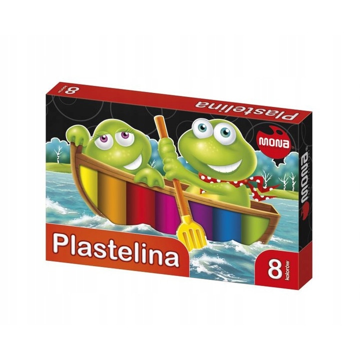 Plastilina pentru copii, set 8 cutii de plastilina BIO pentru modelaj