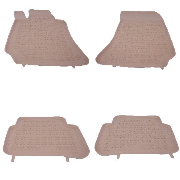 Set covorase auto din cauciuc pentru MERCEDES W212 E-Class 2009-2016, Rezaw Plast, Crem, 4 Buc