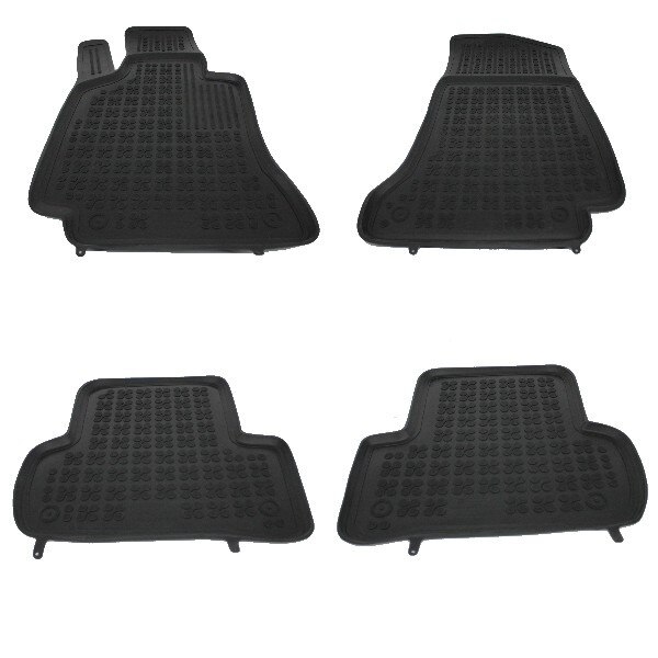 Set covorase auto din cauciuc pentru MERCEDES C-Class W205 2014+, Rezaw Plast, Negru, 4 Buc