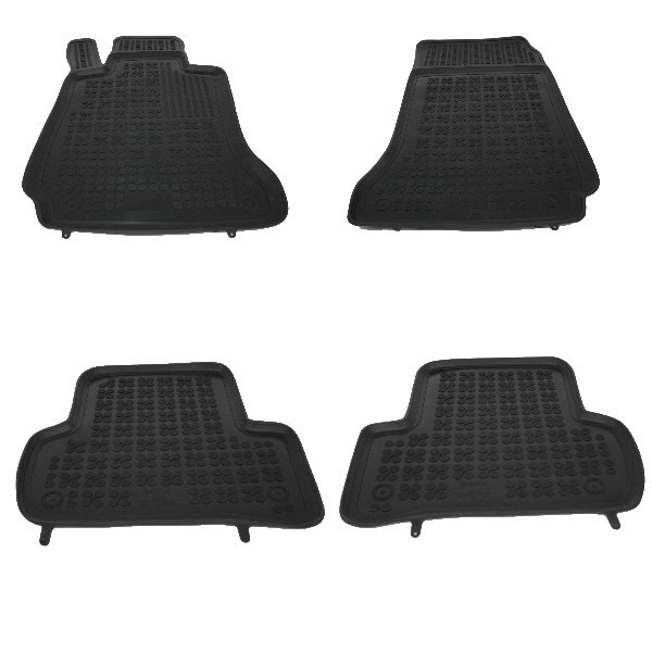 Set covorase auto din cauciuc pentru MERCEDES C-Class W204 2007-2014, Rezaw Plast, Negru, 4 Buc