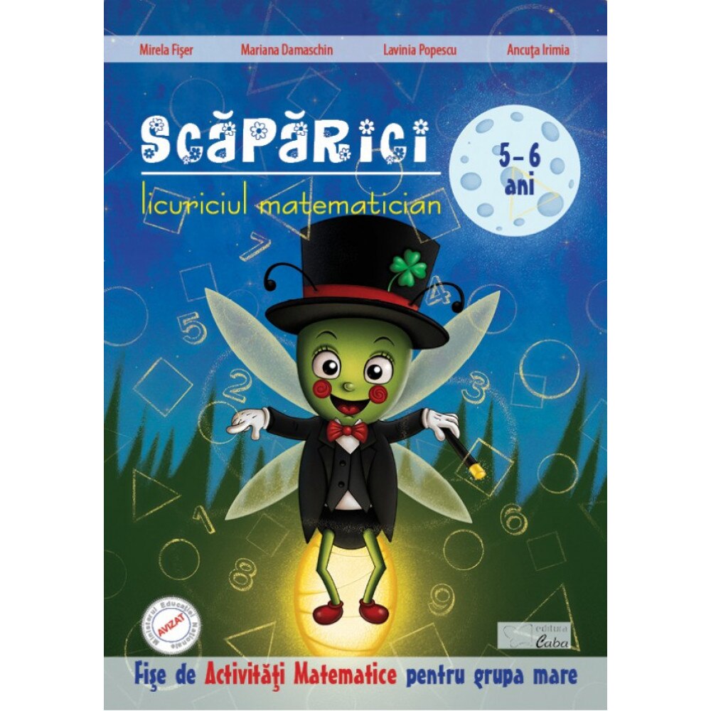 Scaparici licuriciul matematician - Fise de Activitati matematice 5-6 ani